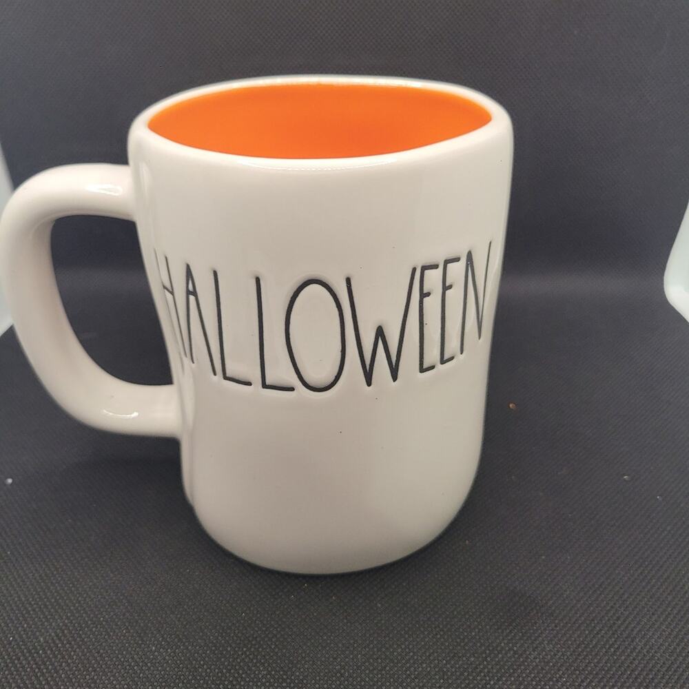 Rae Dunn “Happy Halloween” Mug Orange Interior Artisan Collection